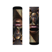 Afro futurism #2 Sublimation Socks