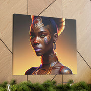 Afrofuturistic Princess Canvas Gallery Wraps