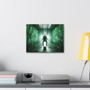 Cyber Ascension: Digital Dawn" Canvas Gallery Wraps