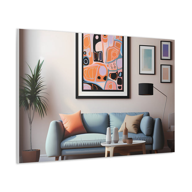 Abstract Art and Couch Canvas Gallery Wraps