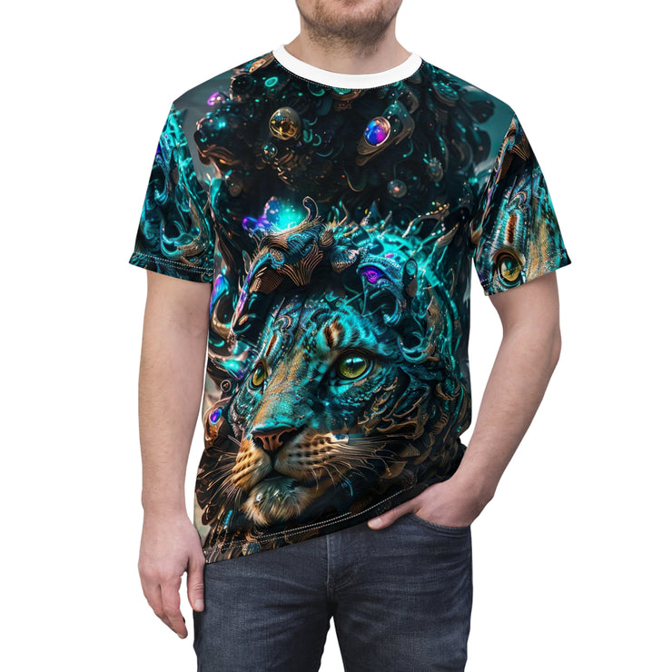 Aurora Lion Unisex Cut & Sew Tee (AOP)