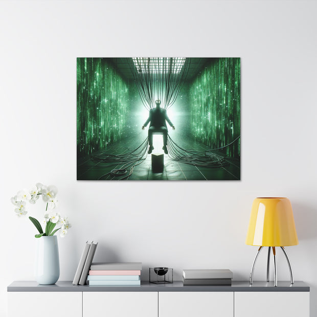 Cyber Ascension: Digital Dawn" Canvas Gallery Wraps