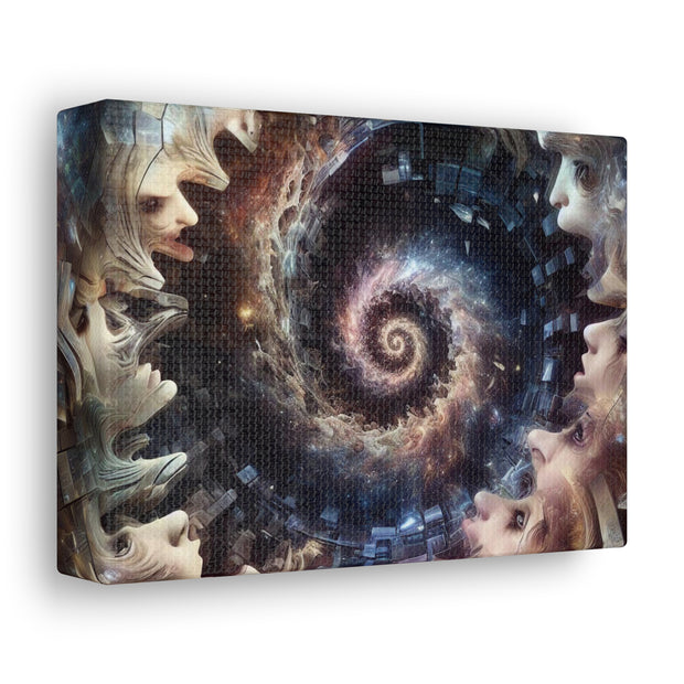 Hypnotic Whirlpool, Fragmented Portraits Canvas Gallery Wraps