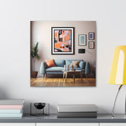 Abstract Art and Couch Canvas Gallery Wraps