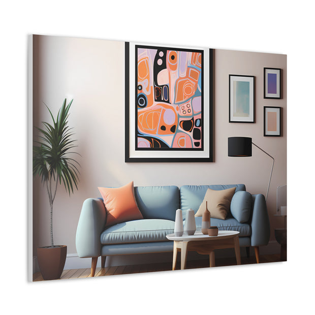 Abstract Art and Couch Canvas Gallery Wraps