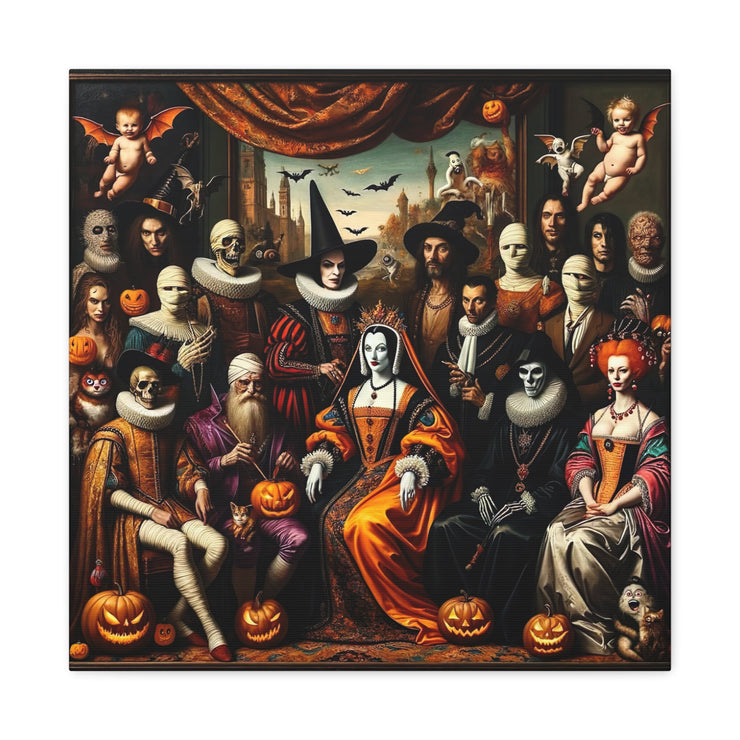 Masquerade of Shadows: An All Hallows' Eve Court Canvas Gallery Wraps