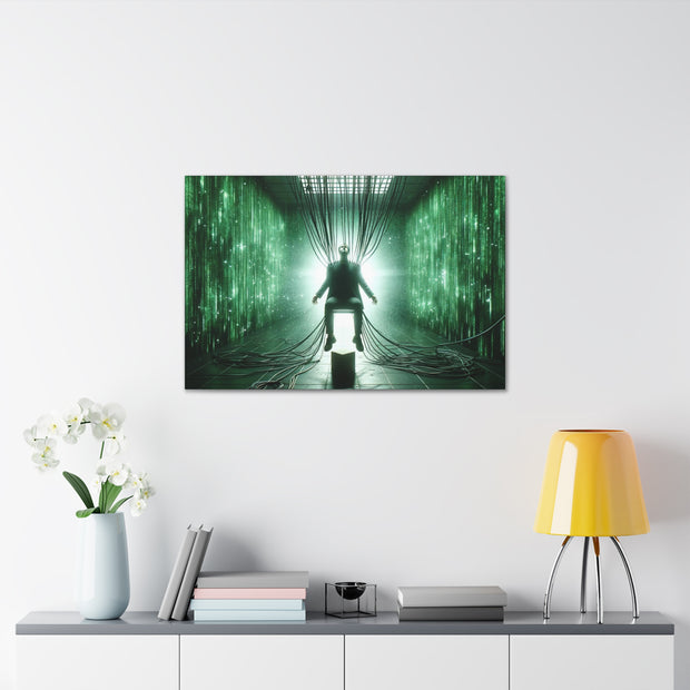 Cyber Ascension: Digital Dawn" Canvas Gallery Wraps