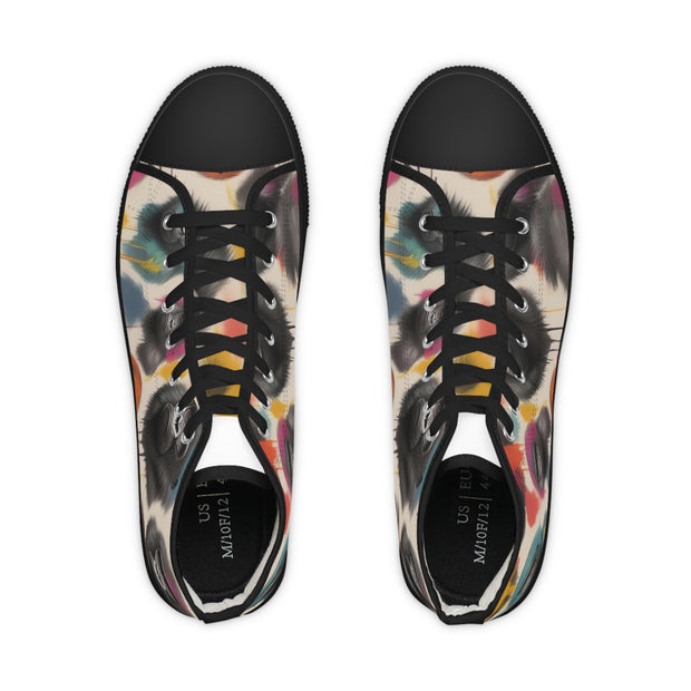 Mystic Primate: Abstract Gorilla High-Top Sneakers