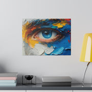 Vivid Gaze: Impasto Spectrum Eye