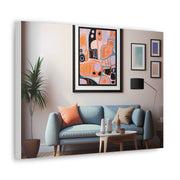 Abstract Art and Couch Canvas Gallery Wraps