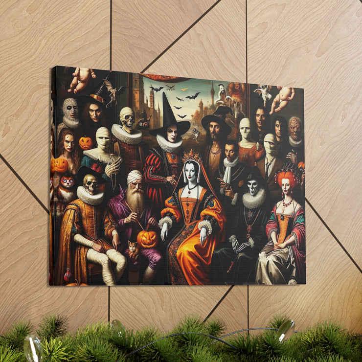 Masquerade of Shadows: An All Hallows' Eve Court Canvas Gallery Wraps