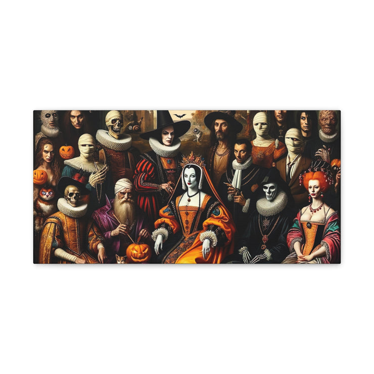 Masquerade of Shadows: An All Hallows' Eve Court Canvas Gallery Wraps