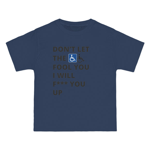 Bold Confidence Tee – Handicap Sign Urban Statement Shirt