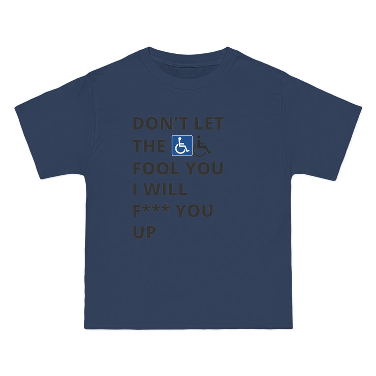 Bold Confidence Tee – Handicap Sign Urban Statement Shirt