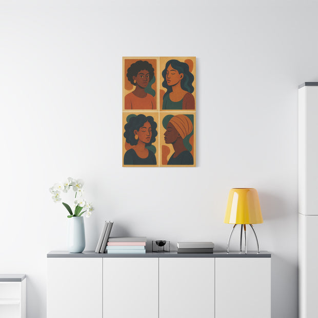 Afrocentric Elegance” Canvas Wall Art