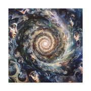 Whirlpool of Surreal Realms: Merging Portraits with Galaxies and Illusions"