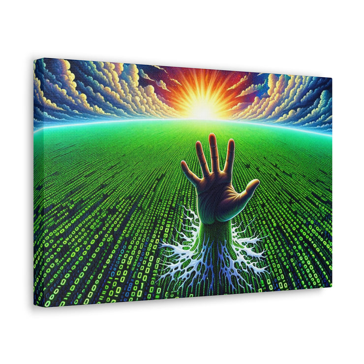 Binary Horizon Canvas Gallery Wraps