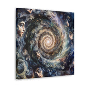 Whirlpool of Surreal Realms: Merging Portraits with Galaxies and Illusions"