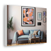 Abstract Art and Couch Canvas Gallery Wraps