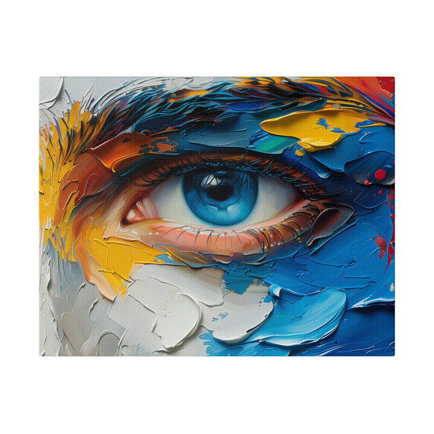 Vivid Gaze: Impasto Spectrum Eye