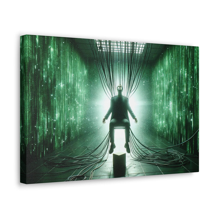 Cyber Ascension: Digital Dawn" Canvas Gallery Wraps