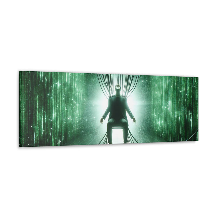 Cyber Ascension: Digital Dawn" Canvas Gallery Wraps