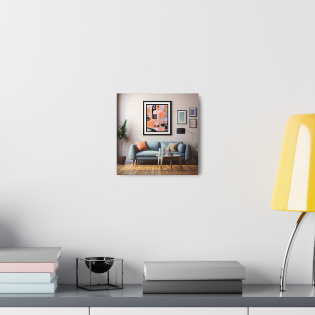 Abstract Art and Couch Canvas Gallery Wraps