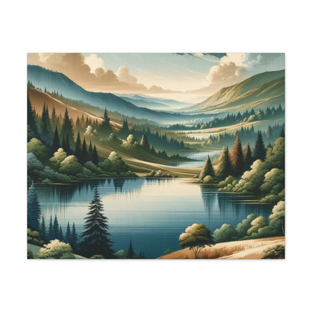 Tranquil Vista" - Detailed Landscape Art