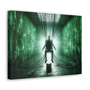 Cyber Ascension: Digital Dawn" Canvas Gallery Wraps