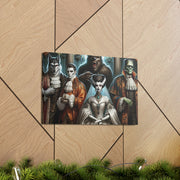 Gothic Gathering: An Enigmatic Court Canvas Gallery Wraps