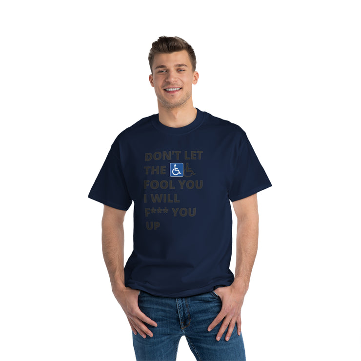 Bold Confidence Tee – Handicap Sign Urban Statement Shirt