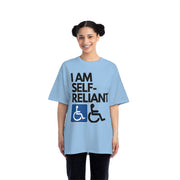 I am Self- Reliant Wheelchair Handy Capable Beefy-T®  Short-Sleeve T-Shirt