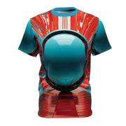 Cerulean Pulse: The Orbital Perspective All-Over Print Tee