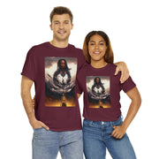 Afro Futuristic Man Unisex Heavy Cotton Tee