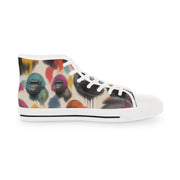 Mystic Primate: Abstract Gorilla High-Top Sneakers