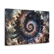 Hypnotic Whirlpool, Fragmented Portraits Canvas Gallery Wraps