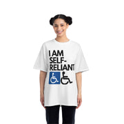 I am Self- Reliant Wheelchair Handy Capable Beefy-T®  Short-Sleeve T-Shirt