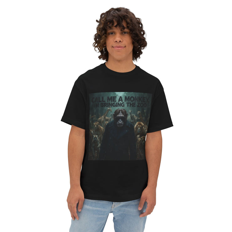 Call Me a Monkey, I’m Bringing the Zoo – Statement Tee by Mucho Art