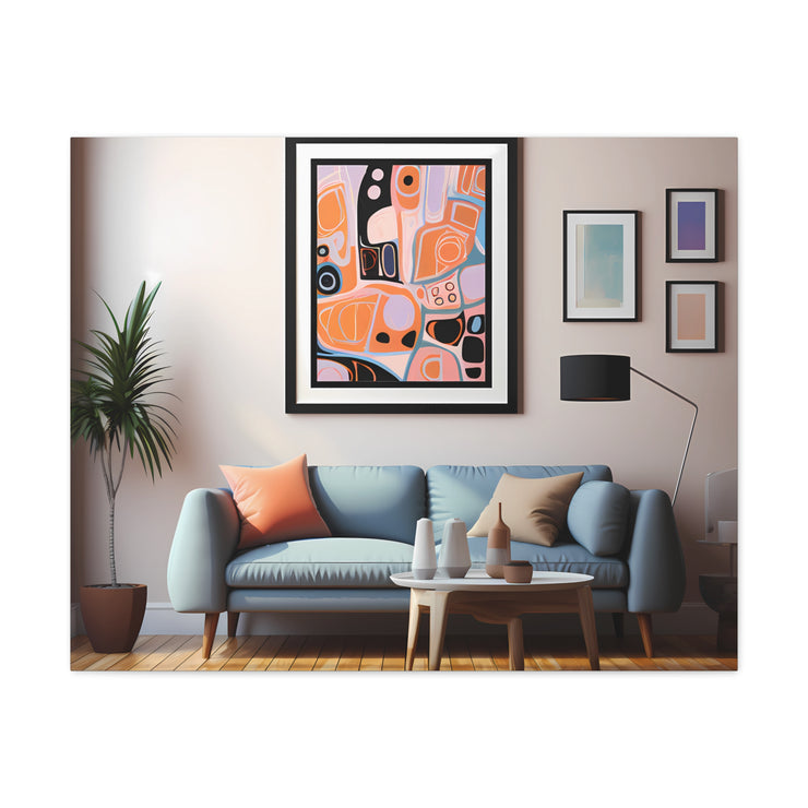 Abstract Art and Couch Canvas Gallery Wraps