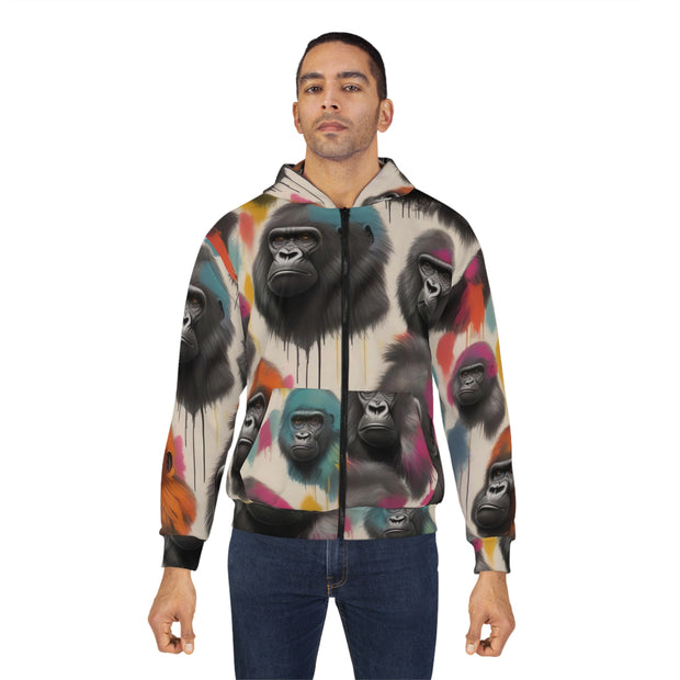 Urban Jungle Splash Gorilla Hoodie