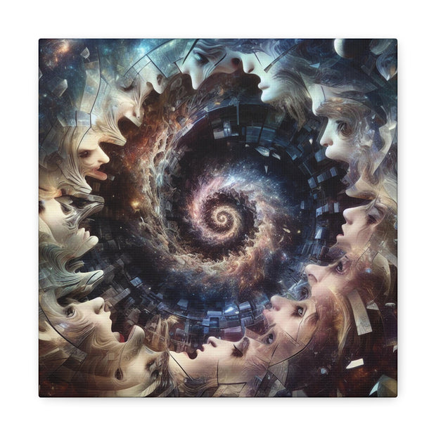 Hypnotic Whirlpool, Fragmented Portraits Canvas Gallery Wraps