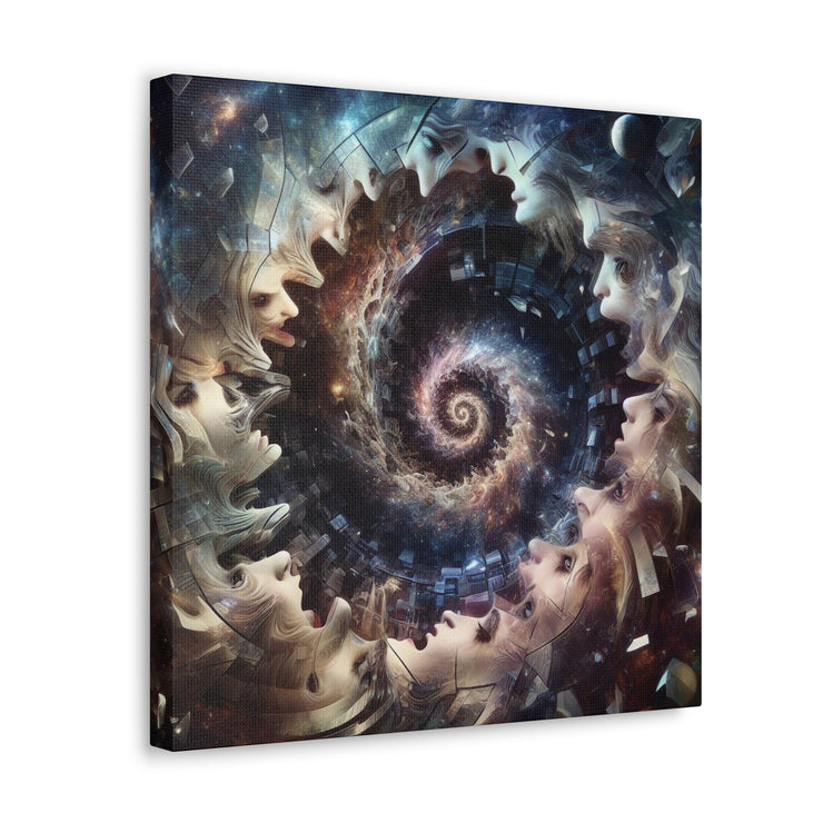 Hypnotic Whirlpool, Fragmented Portraits Canvas Gallery Wraps