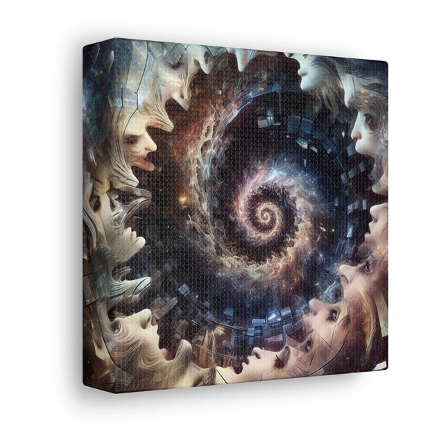 Hypnotic Whirlpool, Fragmented Portraits Canvas Gallery Wraps