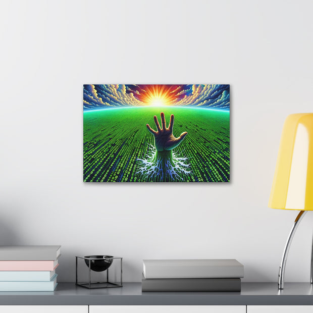 Binary Horizon Canvas Gallery Wraps