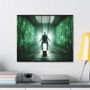 Cyber Ascension: Digital Dawn" Canvas Gallery Wraps