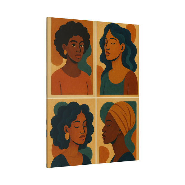 Afrocentric Elegance” Canvas Wall Art
