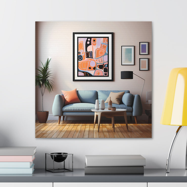 Abstract Art and Couch Canvas Gallery Wraps