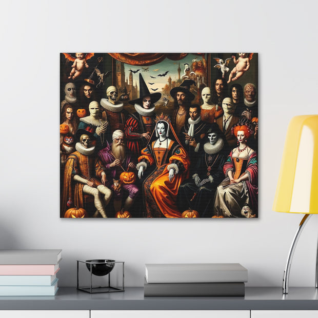 Masquerade of Shadows: An All Hallows' Eve Court Canvas Gallery Wraps