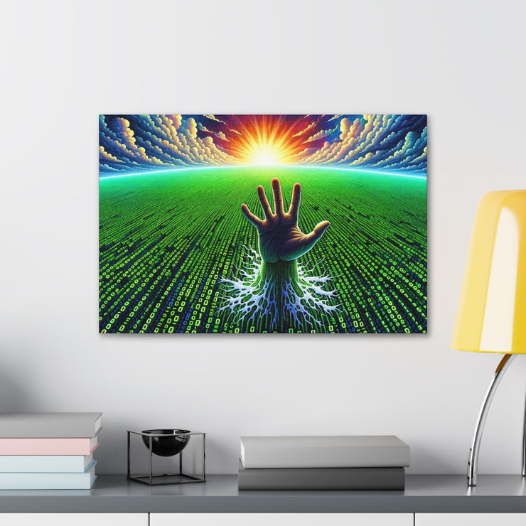 Binary Horizon Canvas Gallery Wraps