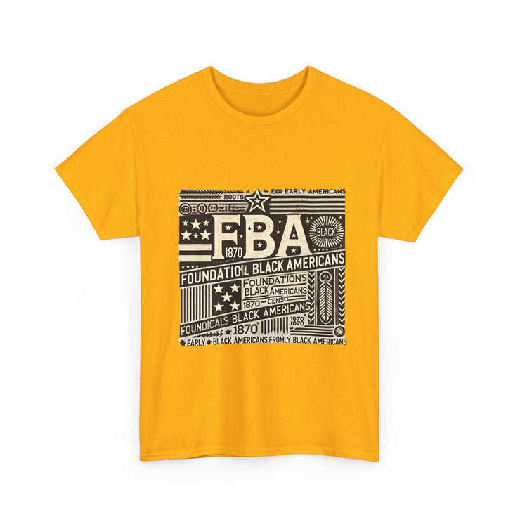 "Foundational Black Americans Heritage Tee – Bold Statement Design